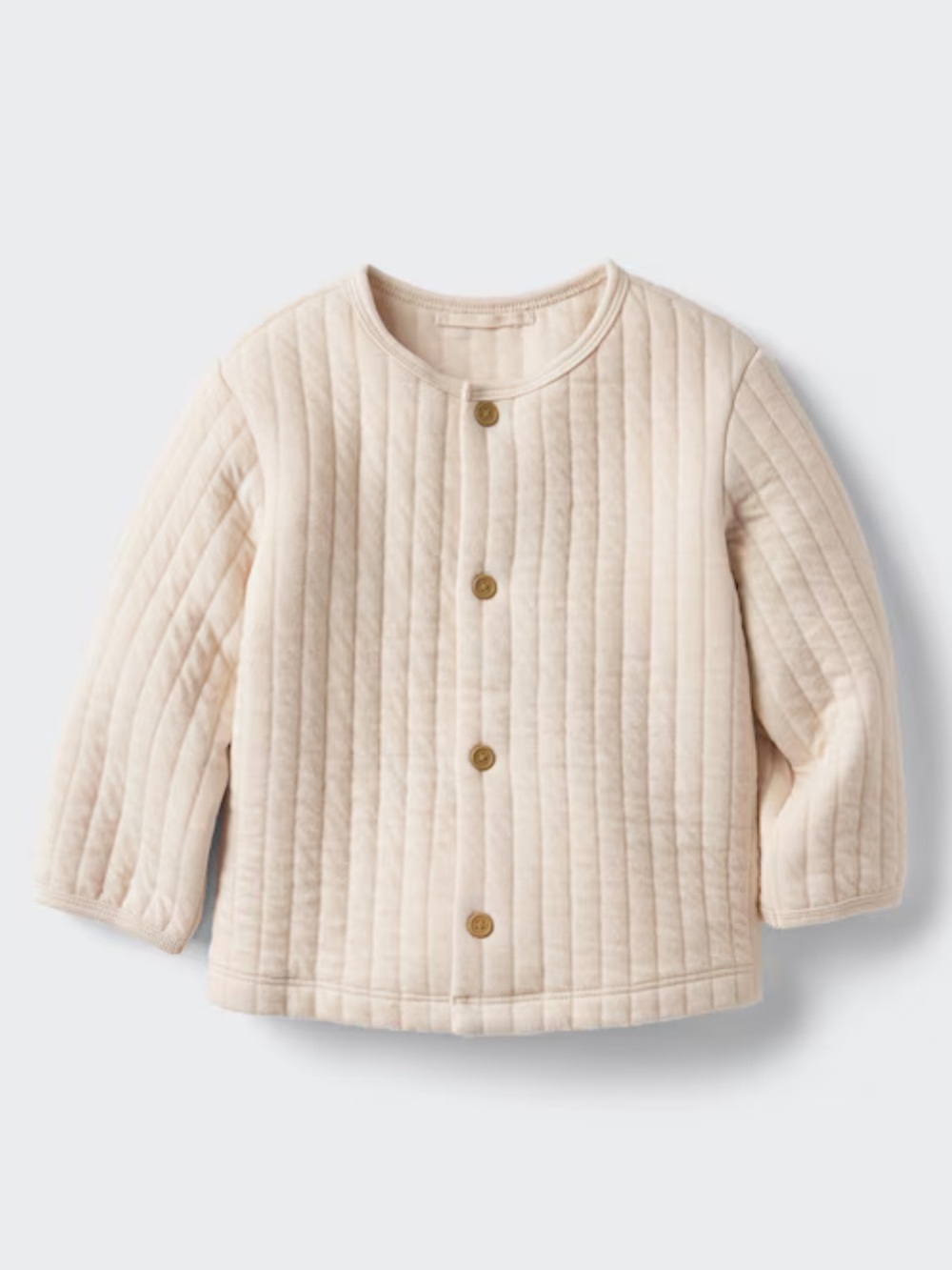 Uniqlo Baby Quilted Cardigan 3T Natural NWT